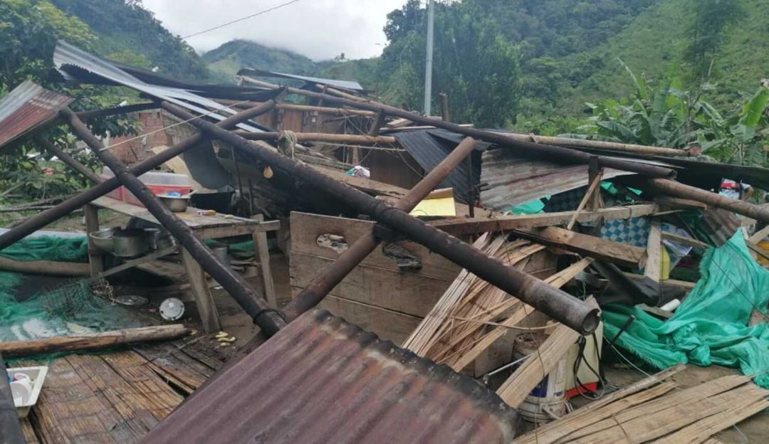 Vendaval en el municipio de Pueblo Rico: Más de 600 familias damnificadas por vendaval en Pueblo Rico, Risaralda