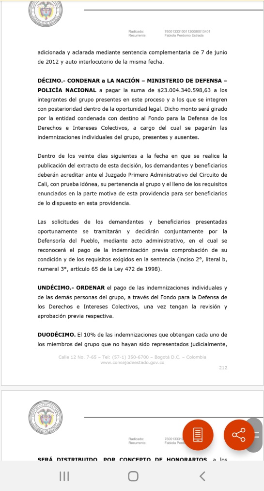 Diputados asesinados: Con más de 23 mil millones indemnizan a familias de diputados asesinados Diputados asesinados: Con más de 23 mil millones indemnizan a familias de diputados asesinados