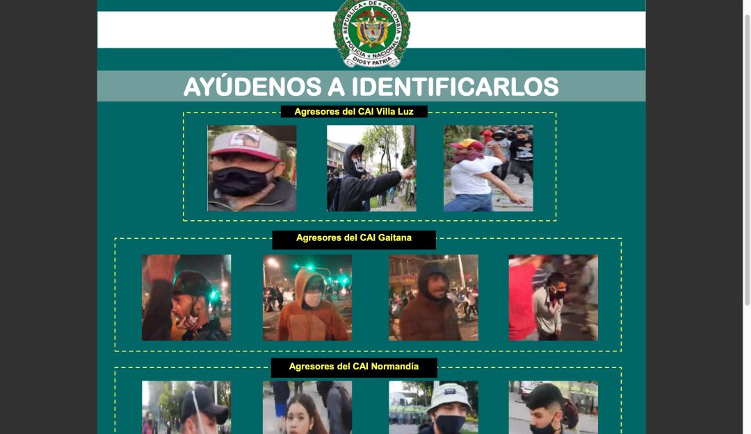 Protestas Bogotá Policía: Hasta $3 millones de recompensa para dar con responsables de disturbios