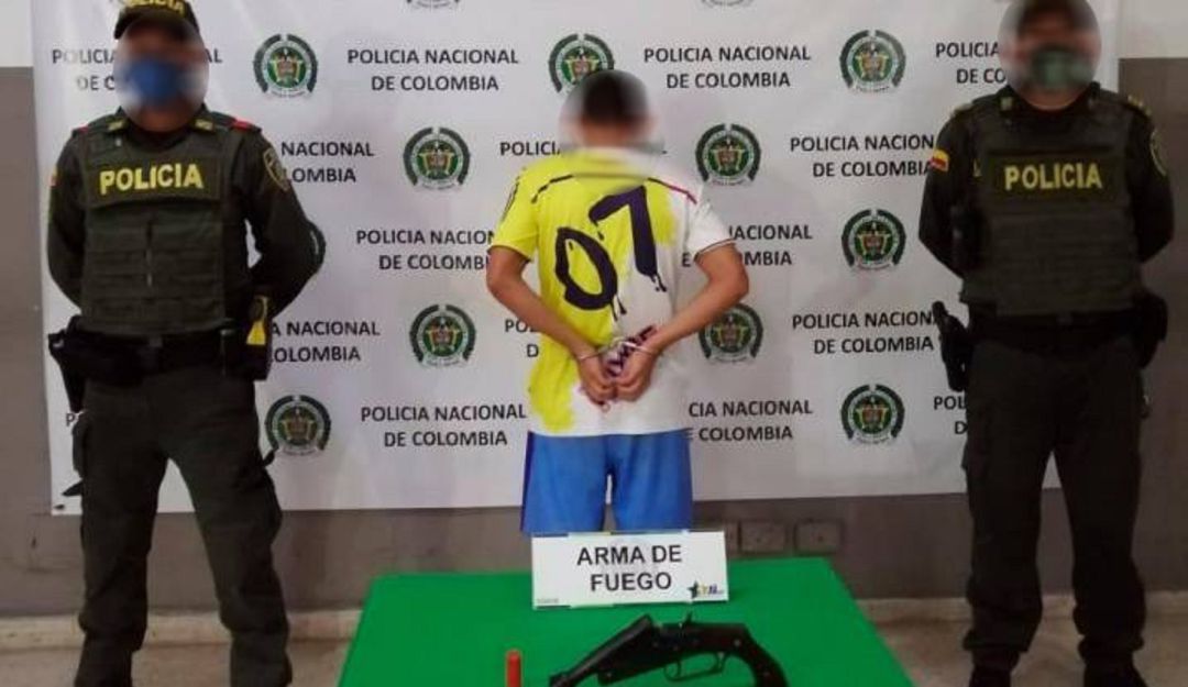 Delincuentes capturados con armas de fuego en Cartagena: 9 presuntos delincuentes capturados en poder de armas de fuego en Cartagena