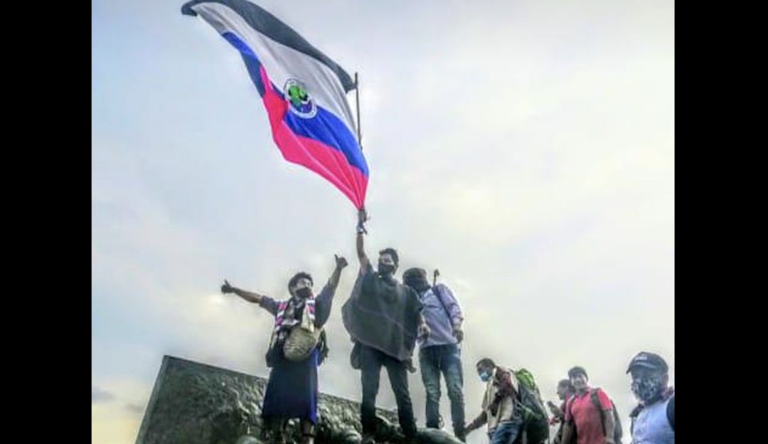 Indígenas Misak derribaron estatua de Don Sebastián de Belalcázar