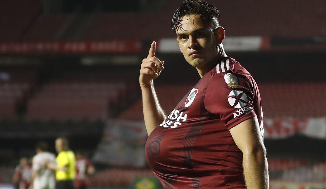 Libertadores: Santos Borré marcó gol en el empate 2-2 de River contra Sao Paulo