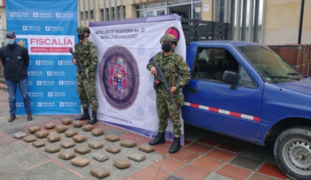 Marihuana en Manizales: Incautan en la vía Panamericana marihuana avaluada en 400 millones de pesos