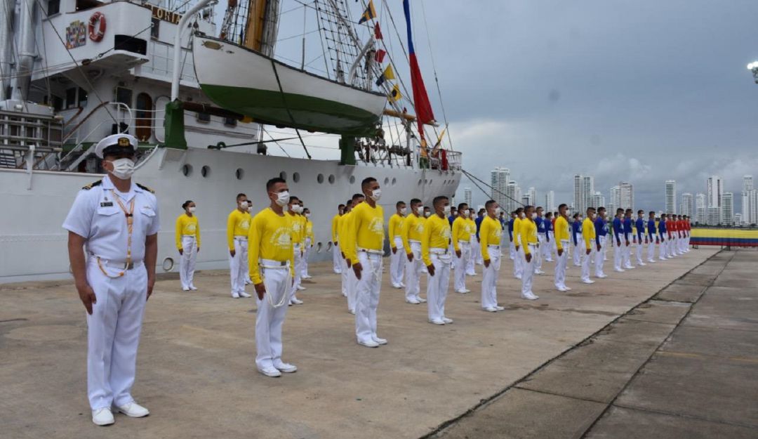 Armada en Cartagena: Desde Cartagena ARC Gloria zarpa a su cuarto crucero por el pacífico
