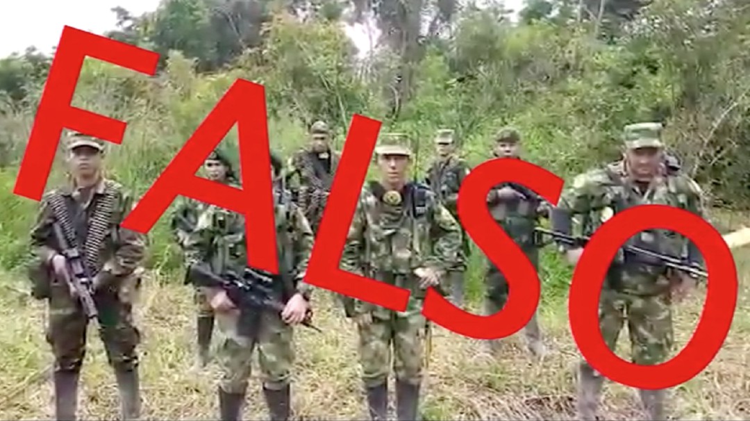 Autoridades advierten sobre falso video del frente Tulio Barón de las FARC