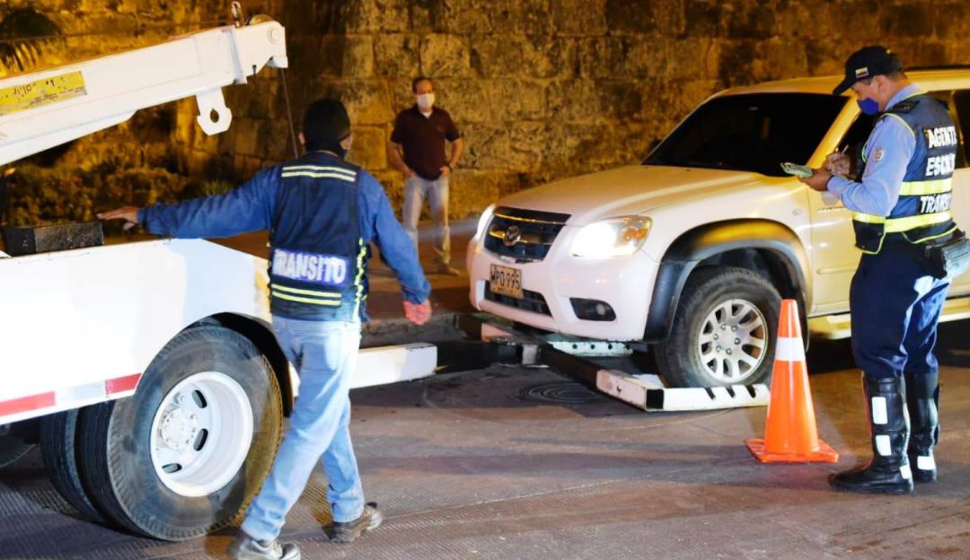 DATT: DATT retoma operativos nocturnos en Cartagena con nueve inmovilizaciones