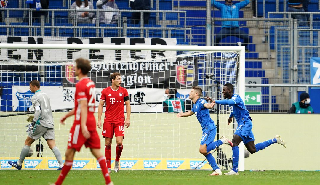 Bayern Munich Bundesliga: Hoffenheim puso fin a una racha del Bayern Munich de 294 días sin perder
