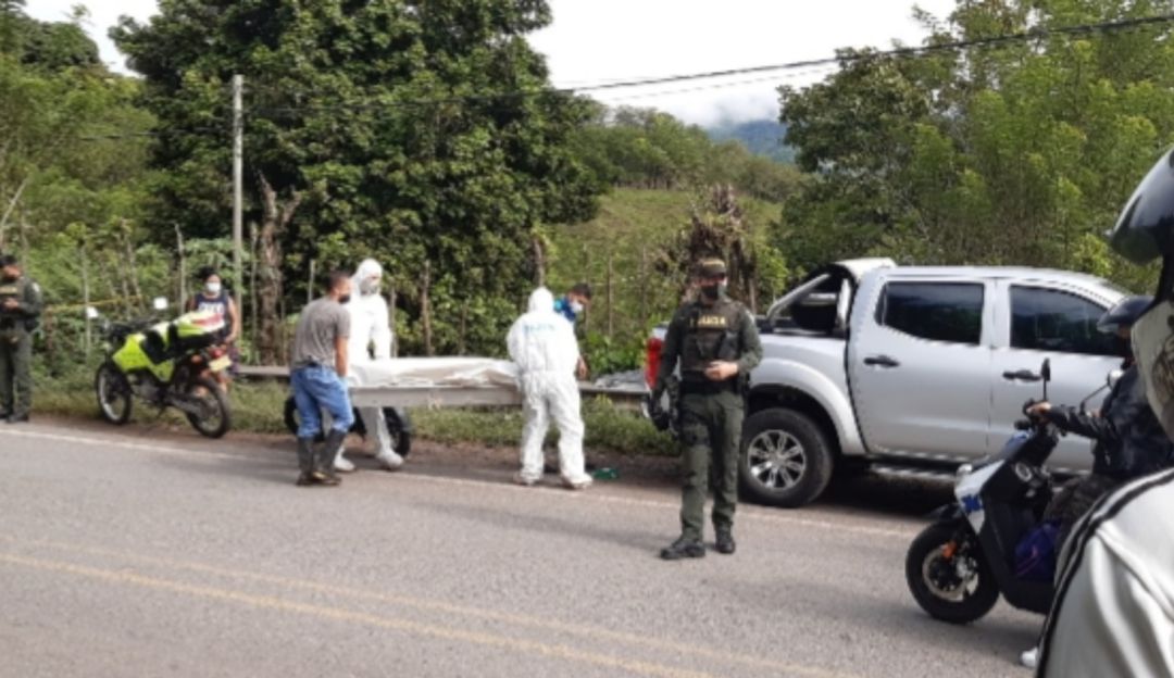 Cuerpos de hombres muertos en Suía, Caldas: Hombres hallados muertos en Supía, víctimas de un accidente de tránsito