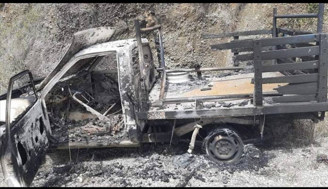 Extorsiones Huila: Vehículo fue incinerado en Tarqui, Huila