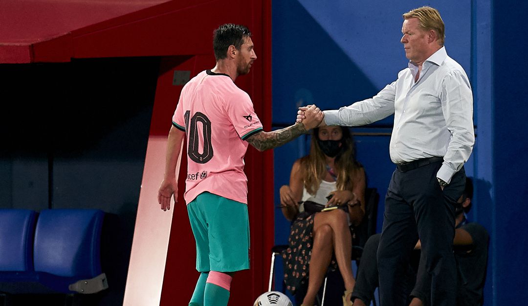 FC Barcelona Messi: Ronald Koeman: "Es positivo que Messi pida unidad"