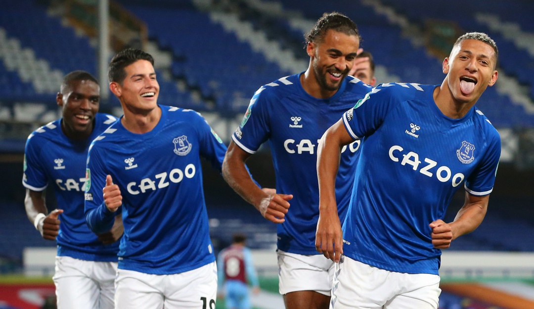 Everton 4-1 West Ham James: Con James los 90 minutos, Everton goleó y clasificó a los cuartos de Copa