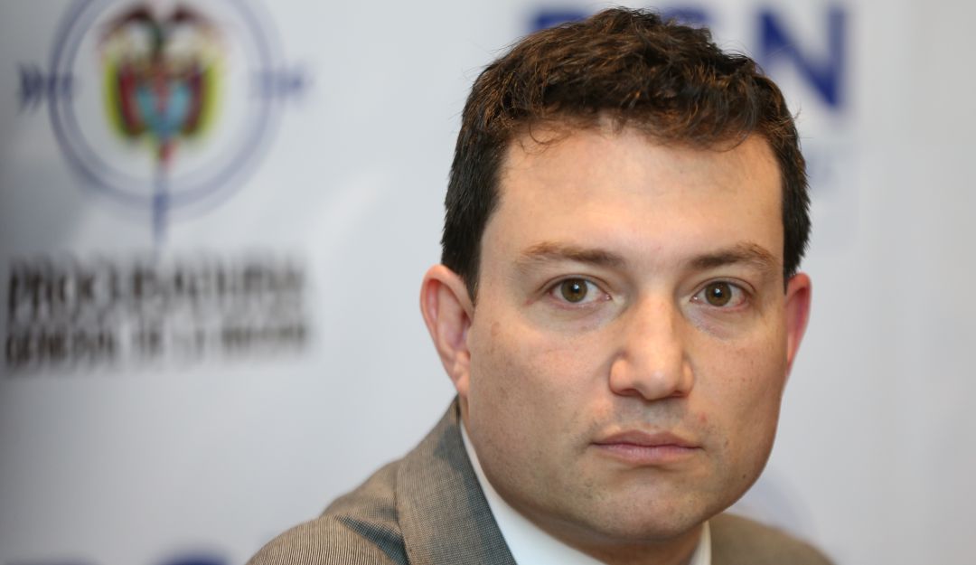 Bogotá, 27 de Febrero de 2020. El procurador general, Fernando Carrillo, y el contralor general, Carlos Felipe Córdoba (foto), se pronunciaron frente a la crítica situación financiera de la EPS Medimás. (Colprensa - Álvaro Tavera)
