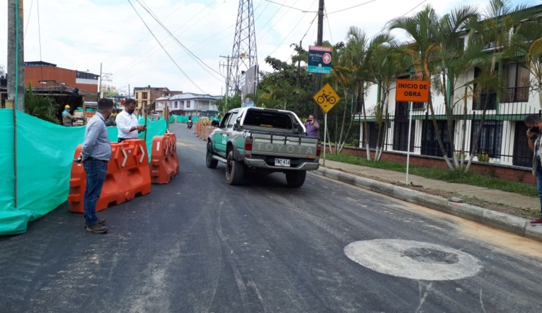 Obras viales en La Pradera, Dosquebradas: Van concluyendo las obras en el sector de La Pradera en Dosquebradas