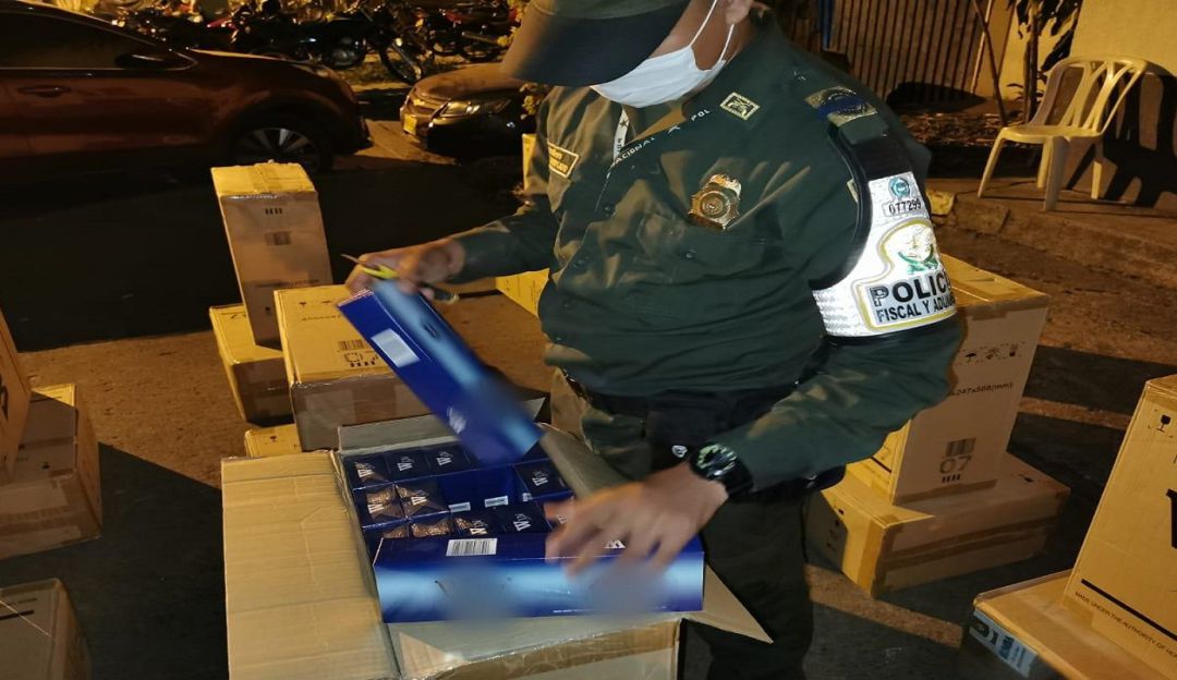 Cae cargamento con más de 9 millones de cigarrillos de contrabando en Cali: Cae cargamento con más de 9 millones de cigarrillos de contrabando en Cali