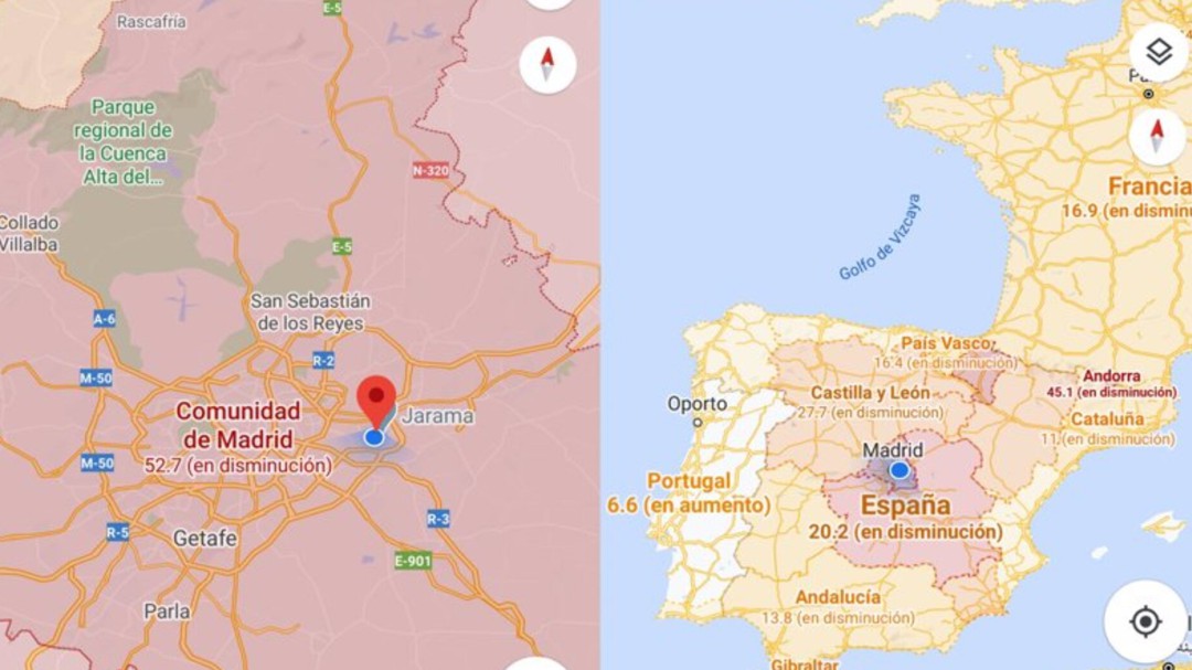 Google Maps presentó su nueva capa de información sobre el COVID-19