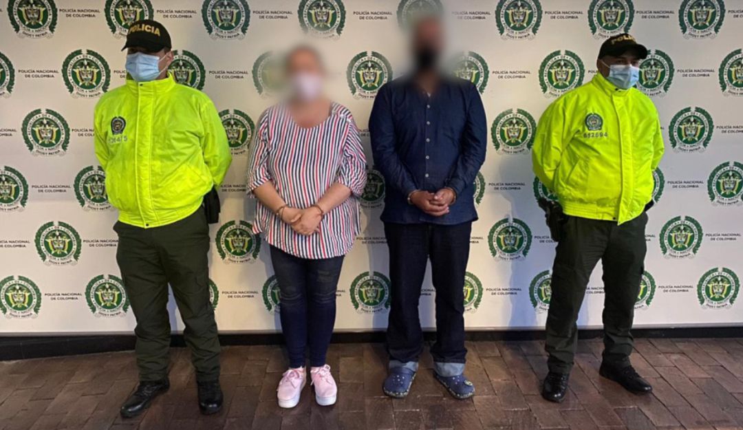 Capturadas dos personas que al parecer se dedicaban a la trata de personas.Tomado de Dijin Policía