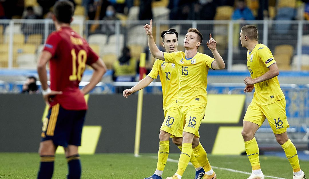 Ucrania 1-0 España: Ucrania sorpendió a España, que volvió a perder casi dos años después