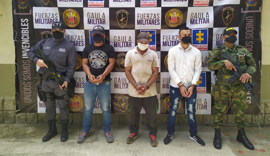 Capturan a tres presuntos terroristas de las disidencias en Antioquia: Capturan a tres presuntos terroristas de las disidencias en Antioquia