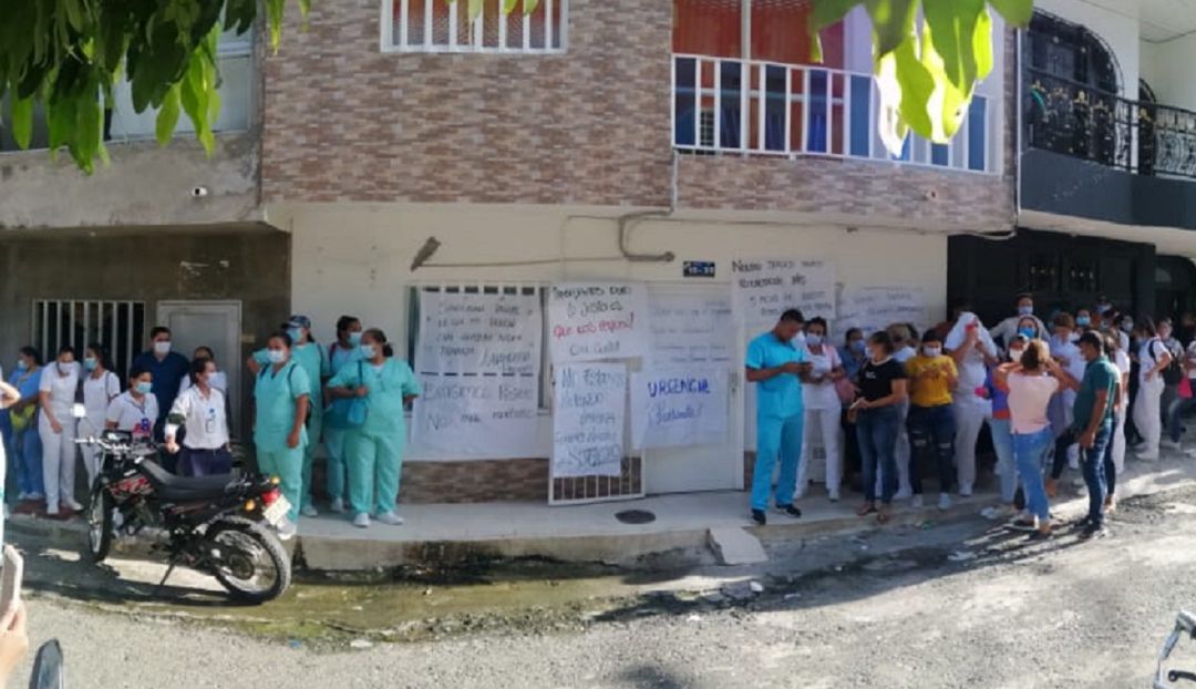 Personal médico salió a paro en Caucasia por falta de pago: 80 empleados del hospital de Caucasia pararon actividades por falta de pago