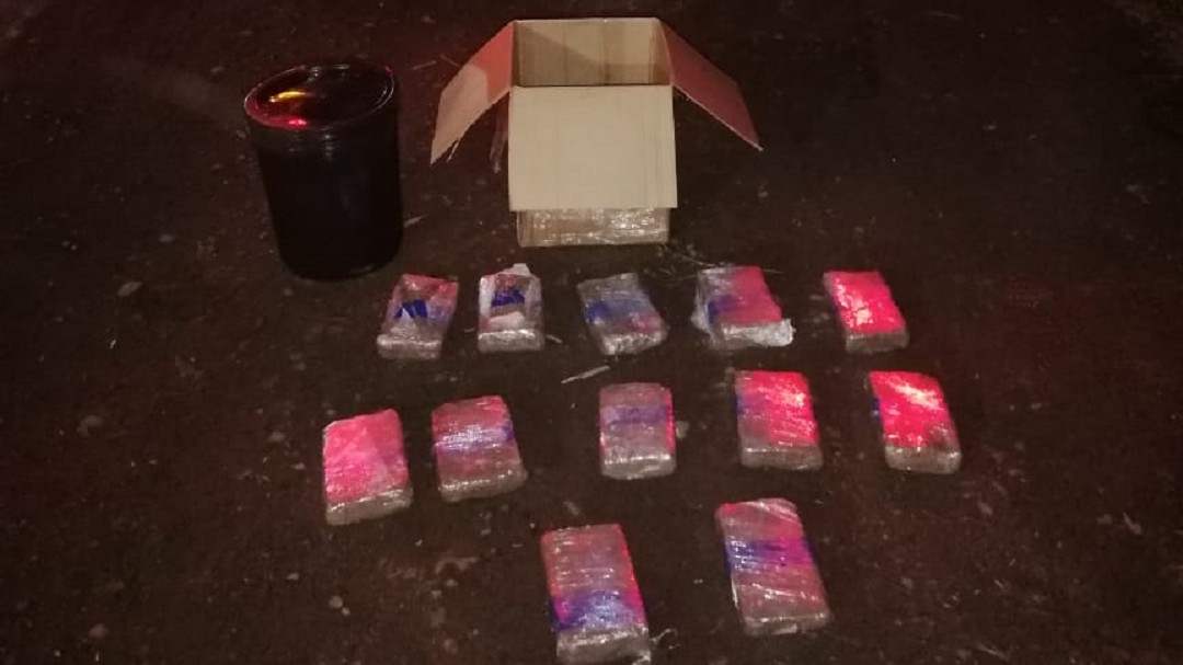 25 kilos de marihuana fueron incautados en vías de Caldas
