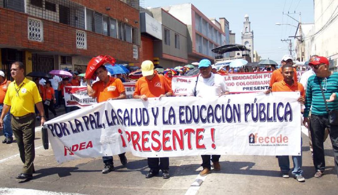 Paro nacional de docentes en Barranquilla: Movilizaciones en Barranquilla por paro nacional de docentes