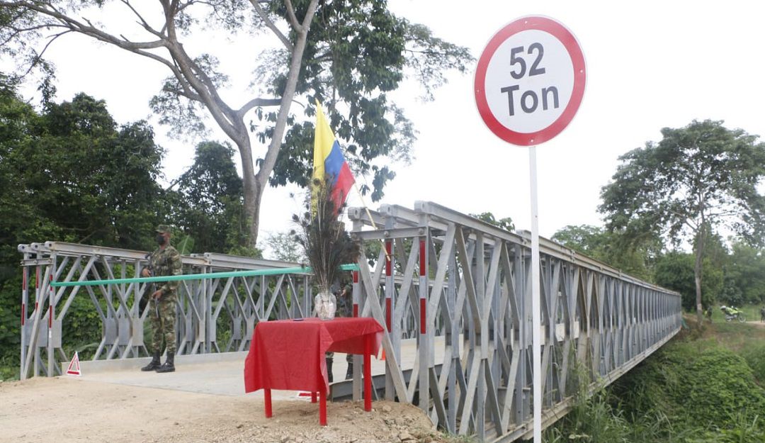 puente militar valencia sur de cordoba alto sinu: Entregan puente militar a los habitantes de Valencia, Córdoba