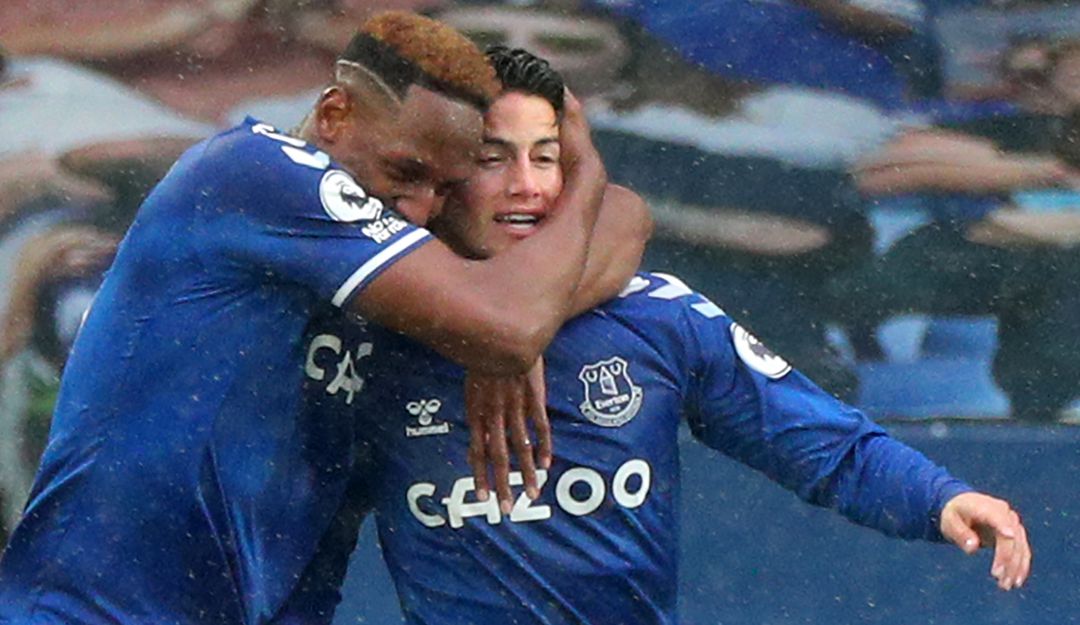 Everton FC Yerry Mina James Rodríguez: “Él aporta algo a mi vida”, los elogios de Yerry Mina a James Rodríguez