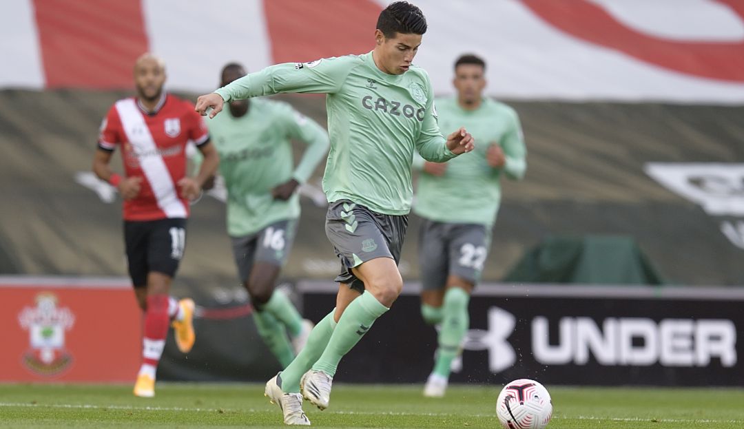 James Rodríguez Everton Vs Southampton: Everton sufre su primera derrota en la Premier League ante el Southampton