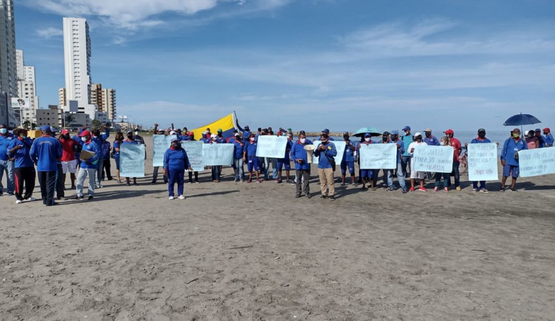Protesta carperos de Marbella en Cartagena: Carperos de Marbella reclaman reactivación en Cartagena