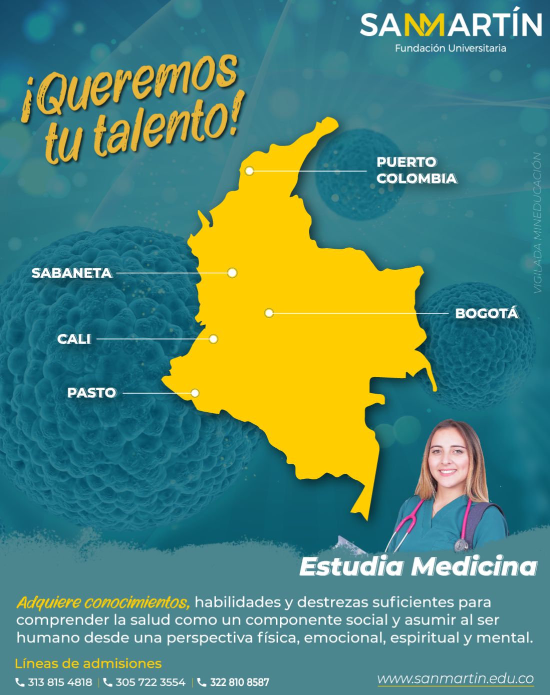 Estudia Medicina en la Fundación Universitaria San Martín: Conoce el programa de Medicina en la Fundación Universitaria San Martín