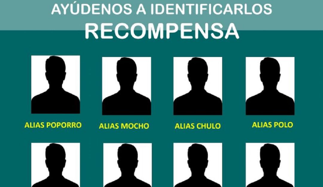 Bucaramanga judicial cartel siluetas más buscados homicidios droga: Buscan ocho hombres responsables de homicidios en el norte