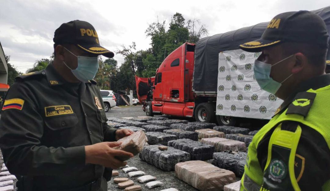 Incautación de droga en Risaralda: Dos toneladas de marihuana fueron incautadas en Risaralda