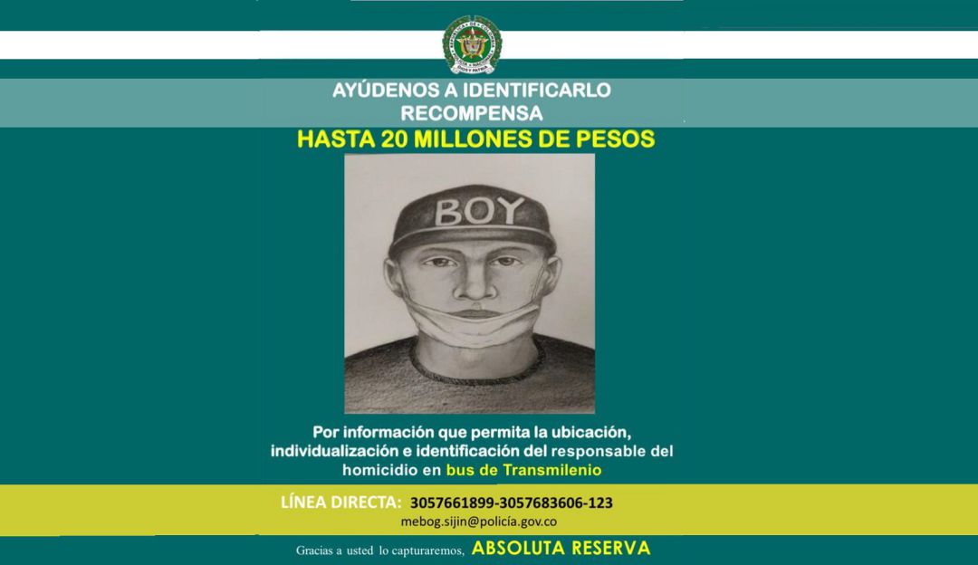 Asesinato en Transmilenio: El retrato del sujeto sindicado de la muerte de Osvaldo Muñoz