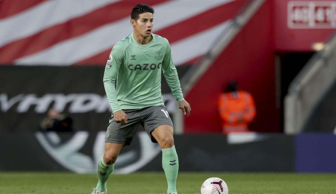 James Everton: James Rodríguez será baja del Everton contra Newcastle en Premier