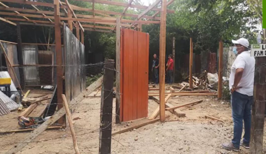 Desmonte de una vivienda en La Dorada Caldas: Autoridades desmontan la construcción de una vivienda en La Dorada