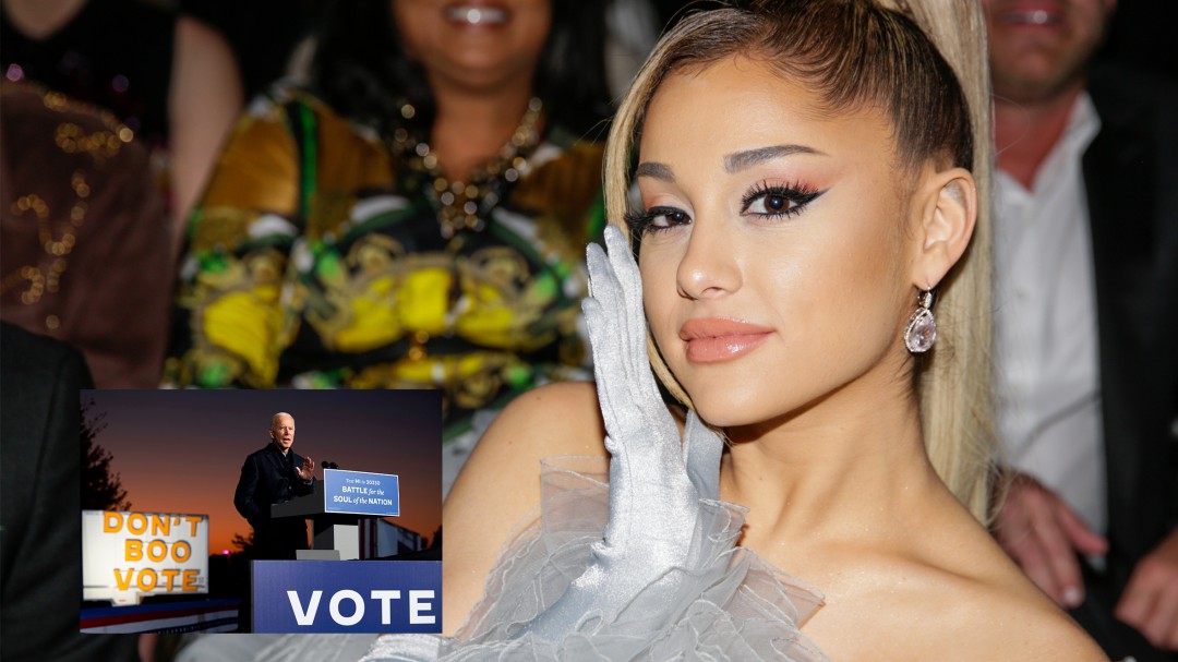 Nuevo álbum y apoyo a Biden, lo que tiene a Ariana Grande en boca de todos