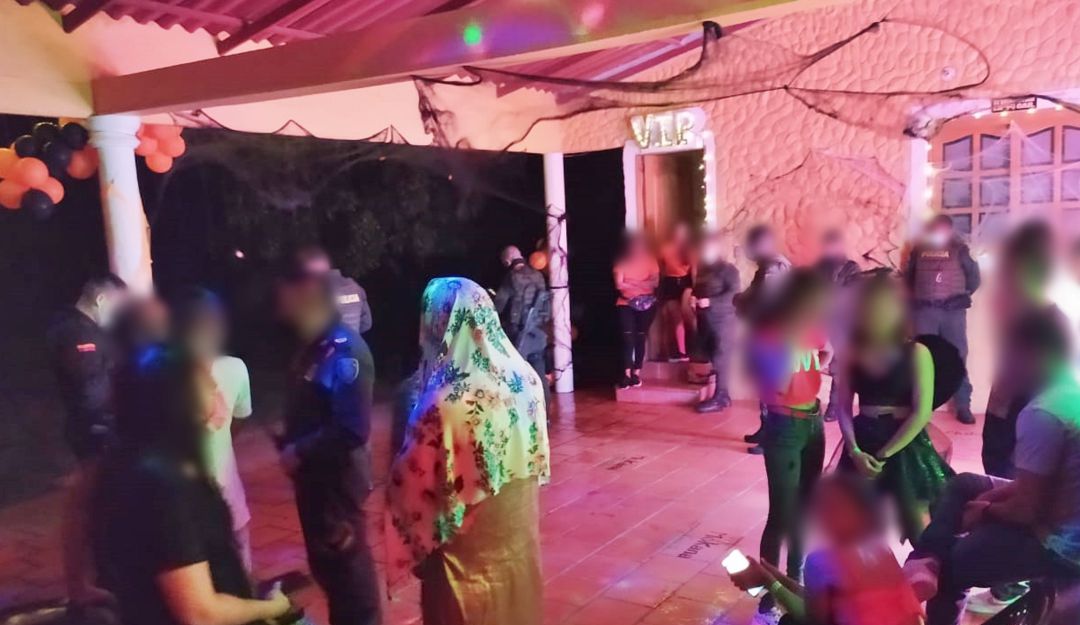 Fiestas clandestinas: En Caucasia, la Policía intervino una fiesta donde había menores de edad
