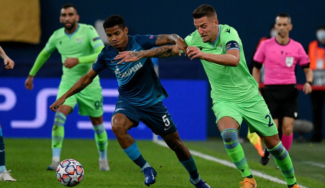 Champions League grupo F: Lazio salvó un punto ante el Zenit de Wilmar Barrios en Rusia