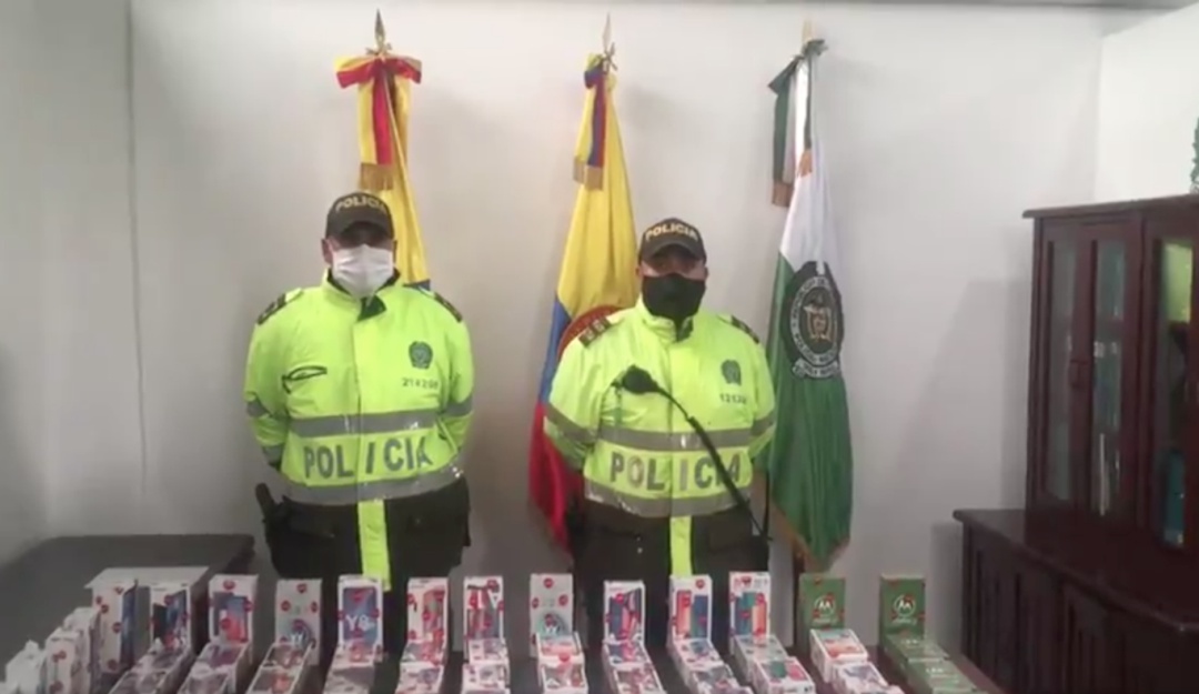 Robo celulares Bogotá: Autoridades recuperan 65 celulares robados que pretendían vender