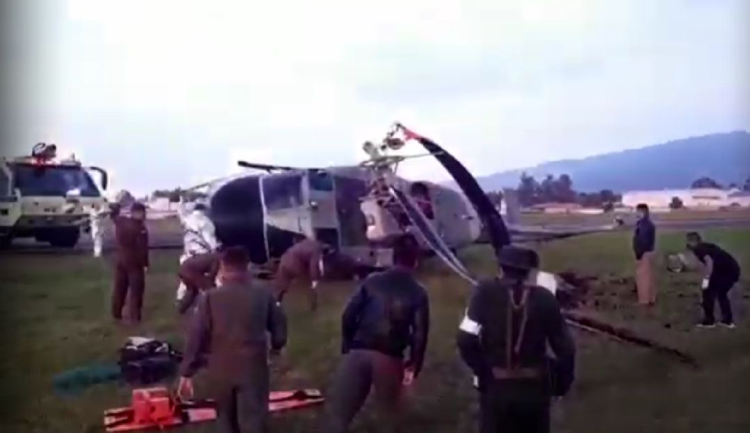 Un herido dejó accidente de helicóptero de la Armada en Guaymaral