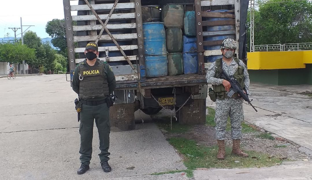 Galones de combustible ilegal en Bolívar: Incautan más de 2000 galones de combustible ilegal en el sur de Bolívar