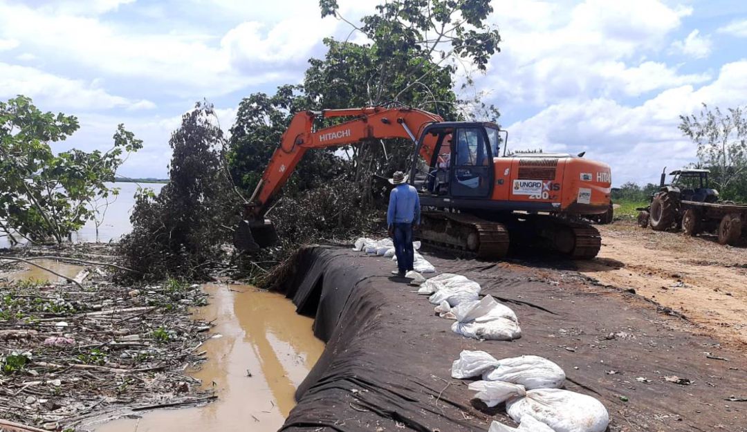 erosión en San Jacinto del Cauca: Atienden problemas de erosión en San Jacinto del Cauca en el sur de Bolívar