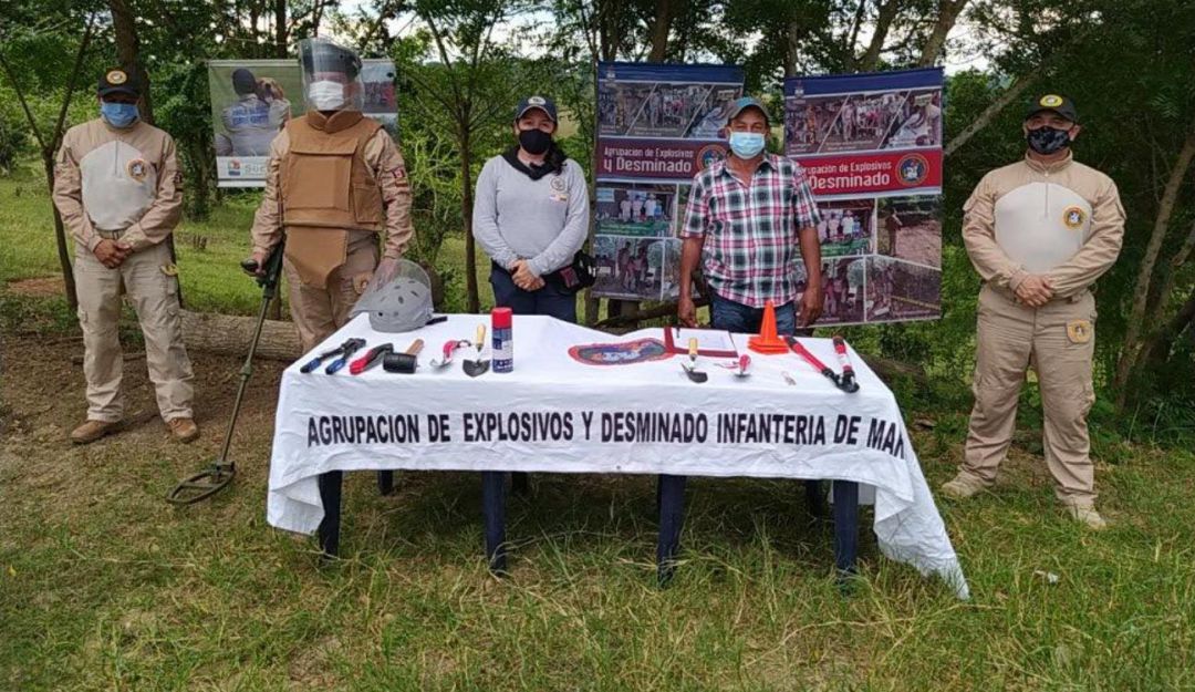 Montes de María: Entregan tres áreas libres de sospecha de minas en los Montes de María