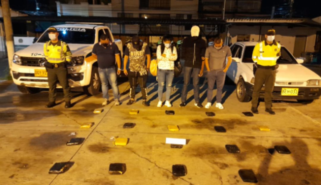 Cárcel para personas que transportaban marihuana: Cárcel para 5 personas que transportaban droga en la vía Pereira-Manizales