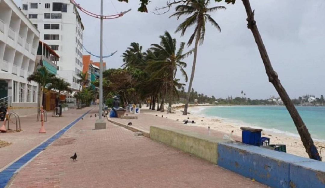 Cierran playas en San Andrés por el paso de la tormenta tropical: Cierran playas en San Andrés por el paso de la tormenta tropical