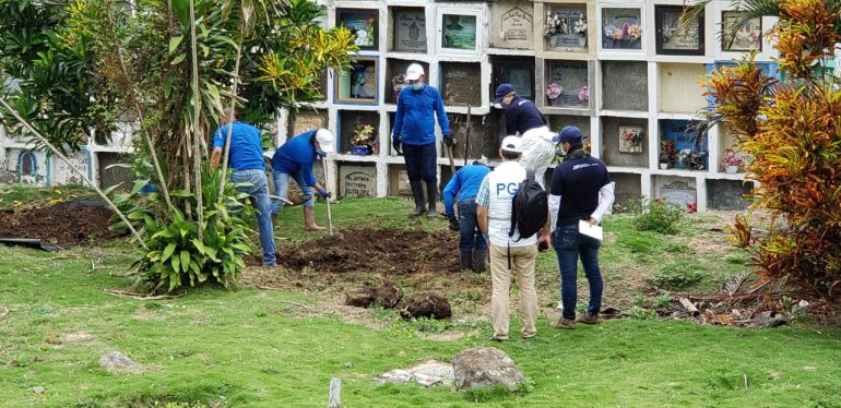 JEP: JEP hace 17 hallazgos forenses en cementerio Las Mercedes, en Dabeiba