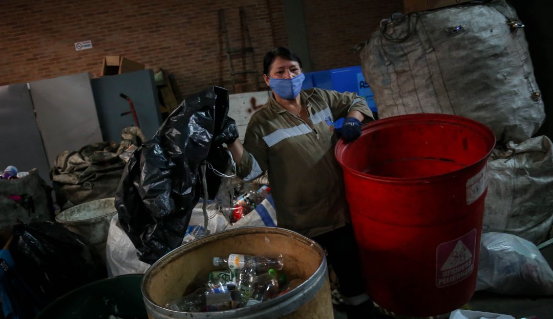 Los recicladores de Tunja protestaron para celebrar su día: Los recicladores de Tunja protestaron para celebrar su día
