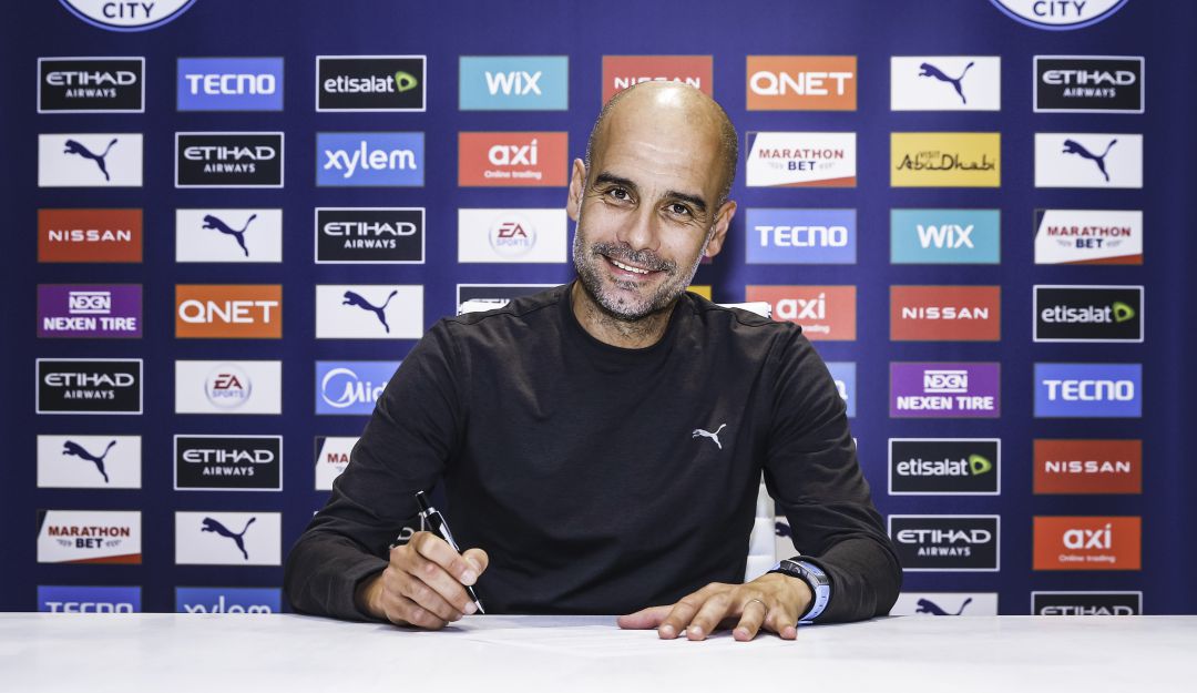 Guardiola Manchester City 2023: Pep Guardiola renovó con el Manchester City hasta el 2023