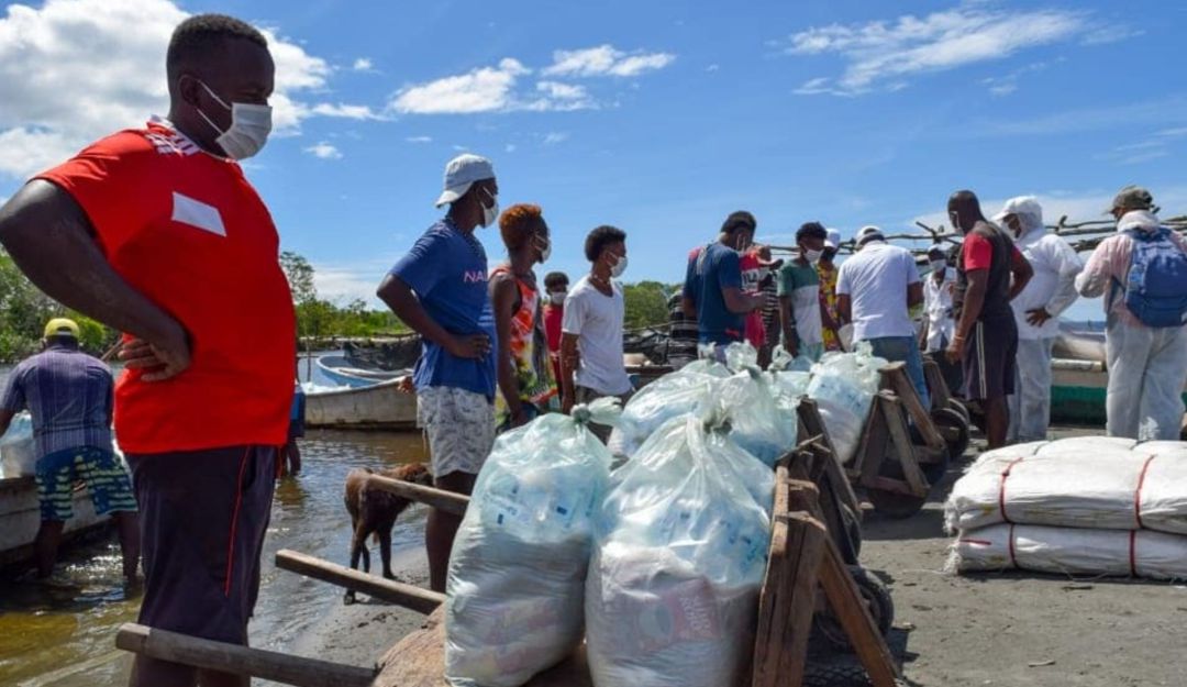 Huracán Colombia: Llegan las primeras ayudas a Boca Cerrada, afectada por el huracán IOTA