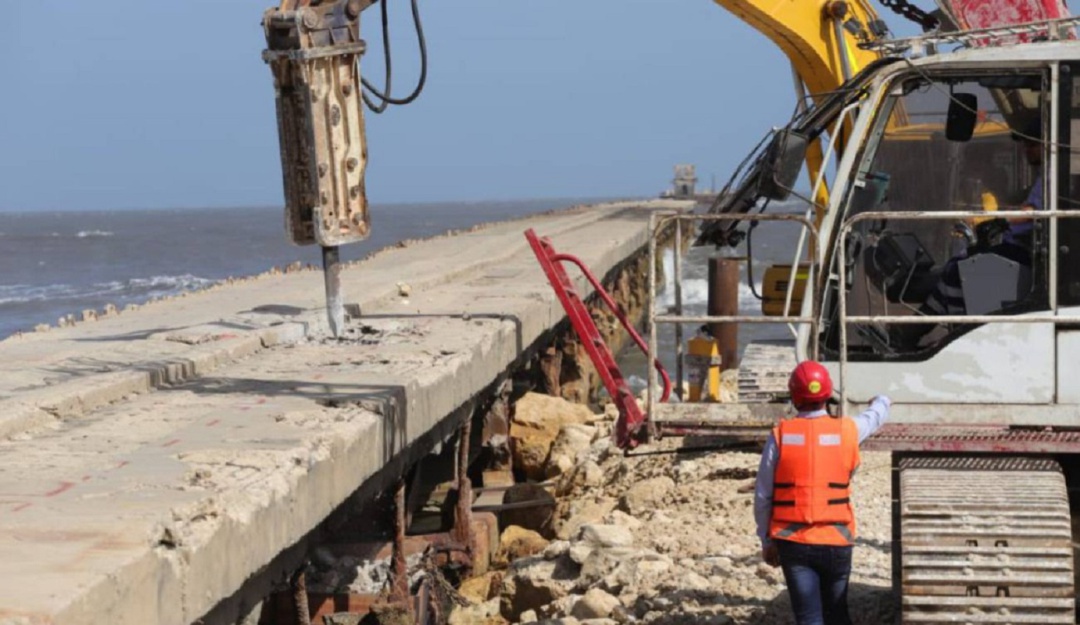 Muelle de Puerto Colombia: Obras del muelle de Puerto Colombia estarían listas en agosto del 2021